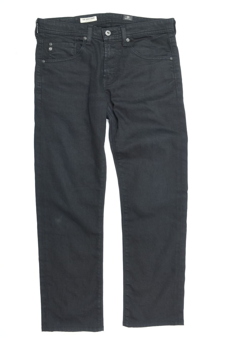 Adriano Goldschmied The Matchbox Jeans Mens 31 Black Slim Fit Straight Leg Denim